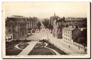 Old Postcard Rennes Panoramic View from the Palace St. George to the Lycee St...