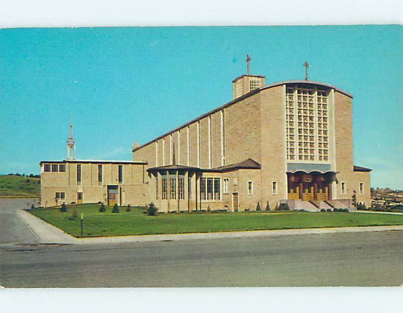 Unused Pre-1980 CHURCH SCENE Rapid City South Dakota SD hs6789