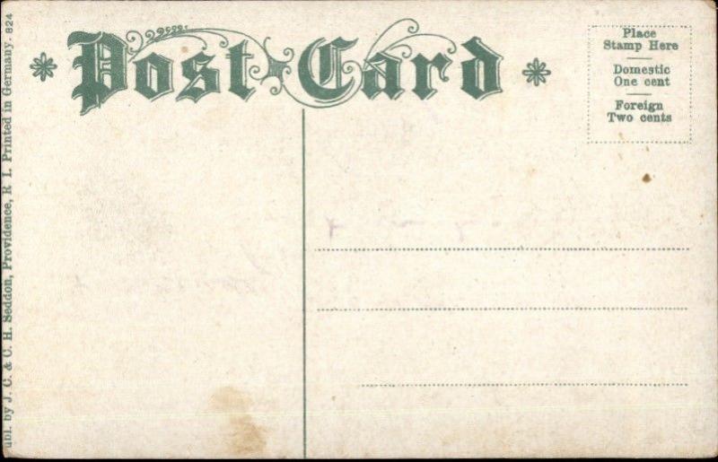 Providence RI Multi-View Fire Station c1910 Postcard