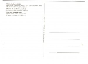 Electric Motor Coach, , Switzerland 1983, Rhaetian Railway Station