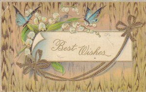 Blue Butterflies Best Wishes 1911