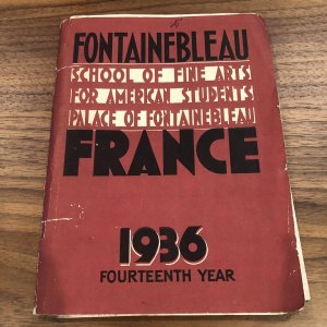 RARE 1936 Brochure Booklet Fontainebleau School Of FINE ARTS - FRANCE - PARIS