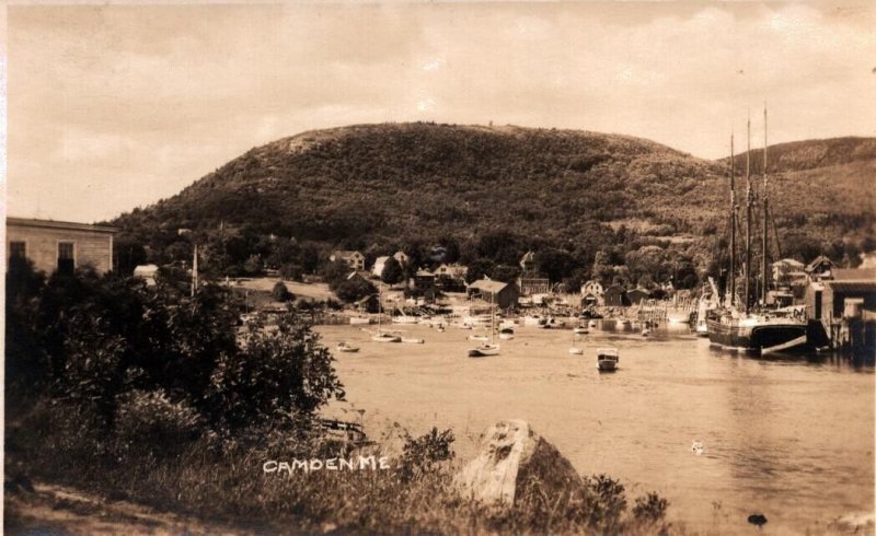 RPPC  Camden  Maine    Real Photo Postcard  c1920