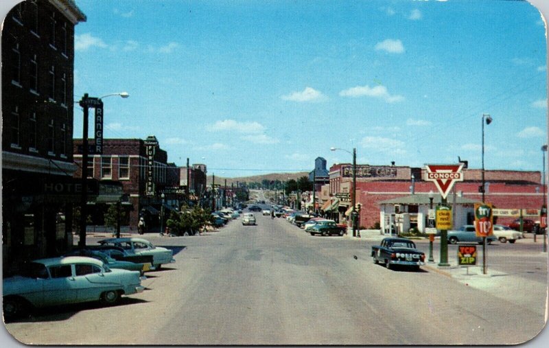 Postcard Business Section in Lusk, Wyoming~1637