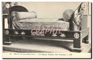 Old Postcard Musee des Arts Decoratifs bed Epoque Empire Don Fournier