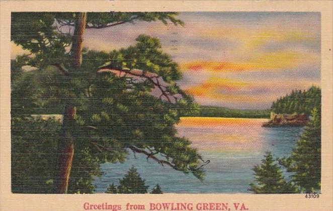 Virginia Greetings From Bowling Green 1947