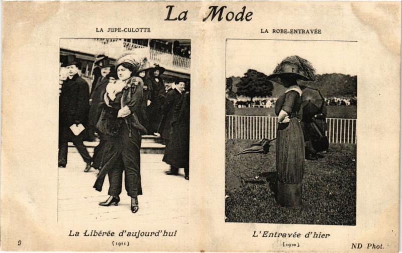 CPA AK PARIS La Mode La Jupe-culotte et la robe-entravée (218778)