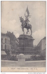 Statue Jeanne D'Arc, Lille (Nord), France, 1900-1910s