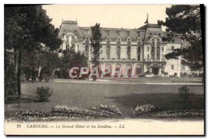 Old Postcard Cabourg Grand Hotel and Gardens