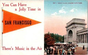 San Francisco, California - Music Stand at Golden Gate Park - c1908