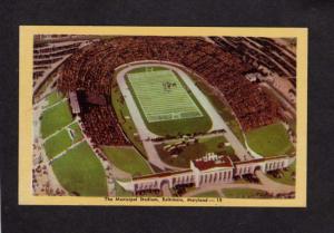 MD Municipal Stadium Football Baltimore Maryland Postcard