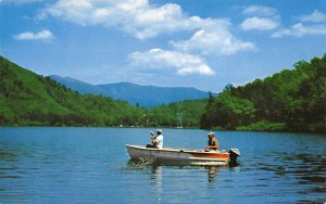 Fishing Lake Santeetlah, North Carolina NC Postcard