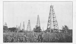 J20/ Parkersburg West Virginia W Va Postcard c1920 Oil Well Derricks 290