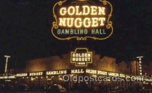 Golden Nugget Gambling Hall Gambling writing on back 