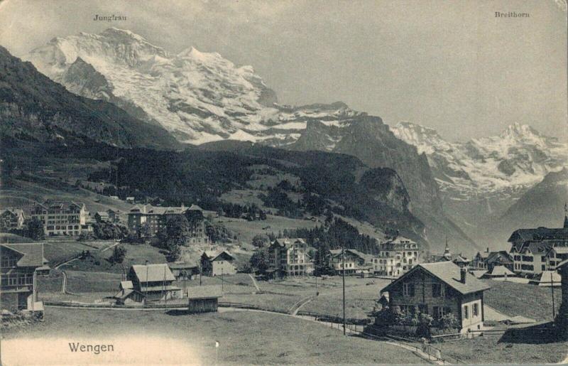 Switzerland Wengen Jungfrau Breithorn 02.88