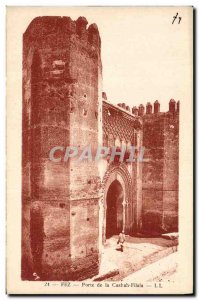 Old Postcard Fez Gate of Kasbah Filala