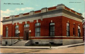 Postcard Post Office in Louisiana, Missouri