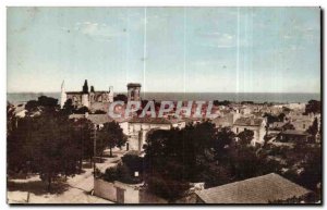 Old Postcard Ile de Re Panoramic View of Saint Martin de Re to the old fortif...