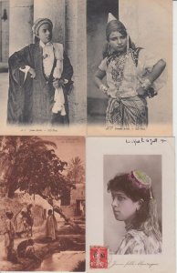 NORTH AFRICA TYPES FOLKLORE 48 Vintage Postcards Mostly pre-1940 (L5778)