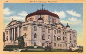 Postcard First Methodist Church Paris Texas