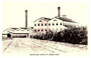 RPPC Postcard Hawaiian Cane at Sugar Mill c1950s