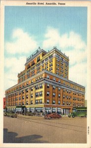 1938 Amarillo Hotel Amarillo Texas Postcard