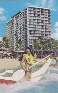 Hawaii Honolulu The Outrigger Hotel Located On The Beach In The Heart Of Waikiki