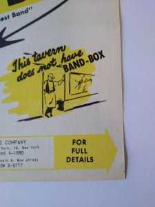 Chicago Coin Band Box Jukebox FLYER 1952 Original Animated Manikin Musicians NOS