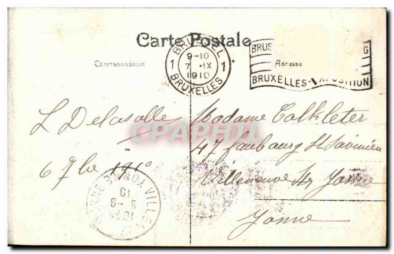 Old Postcard Brussels Potre Hal