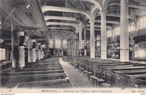 HONFLEUR, France,1910-1920s, Interieur de l'Eglise Sainte-Catherine