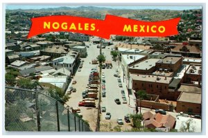 c1960's The Fence Serves Ad International Boundary Nogales Mexico MX  Postcard