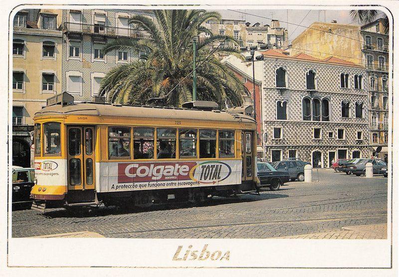 Portugal Toothpaste Colgate Bus Advertising Postcard
