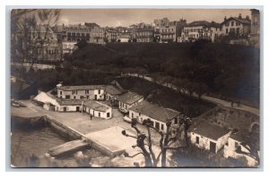 RPPC Shoreline View Biarritz France UNP Postcard P23