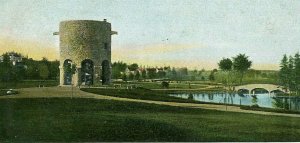 Postcard Antique View of Worcester Old Mill Institute, Worcester, MA.        N2