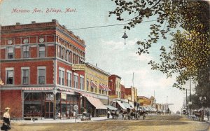 J42/ Billings Montana Postcard c1910 Montana Avenue Stores 16
