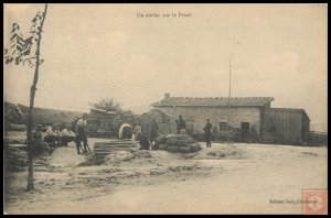 A workshop on the Front (Meuse) - The Great War, France