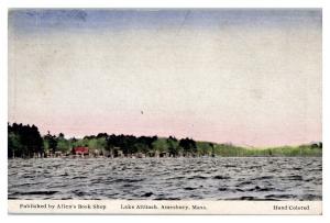 Early 1900s Lake Attitash, Amesbury, MA Hand-Colored Postcard *5F(2)20