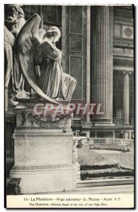 Old Postcard Madeleine Angel Worshiper Altar of Paris