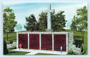 SHAWNEE MISSION, KS ~ Mausoleum JOHNSON COUNTRY MEMORIAL GARDENS  Postcard