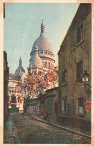 Postcard Basilica Chevalier-de-la-Barre Montmartre Paris France Artwork Yvon