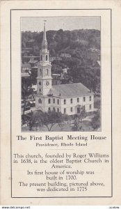 PROVIDENCE , Rhode Island , 00-10s ; The First Baptist Meeting house