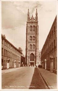 BR70124 st mary church taunton  real photo   uk