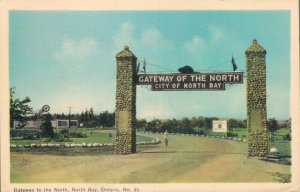 Canada Gateway to the North North Bay Ontario Vintage Postcard 07.26