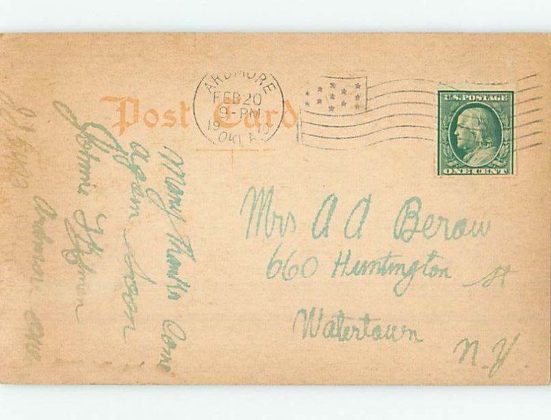 Divided-back NATURE SCENE Ardmore Oklahoma OK AD7967