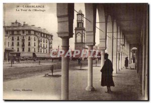 Old Postcard Casablanca Clock Tower I