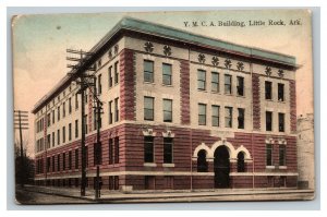 Vintage 1900's Colorized Photo Postcard YMCA Building Little Rock Arkansas