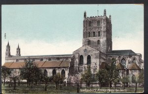 Gloucestershire Postcard - Tewkesbury Abbey, From The South   RS3272