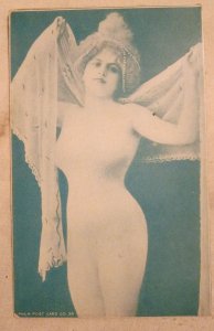 Antique Risqué Nude Postcard Phila Post Card Co No 36 Liberty Bell Back Unposted