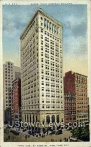 Astor Trust Company Bldg - New York City Postcards, New York NY Postcard