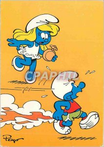 Postcard Charm Smurfs